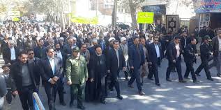 راهپیمایی مردم اقلید در محکومیت اغتشاشات و فتنه اشرار