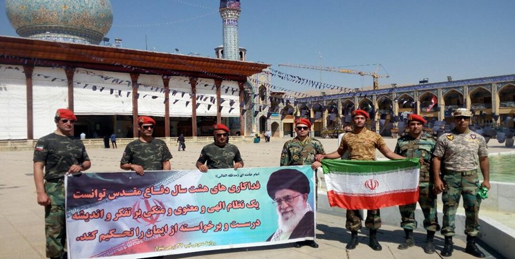 برگزاری دو استقامت حرم تا حرم توسط دوندگان تیپ ۳۷ زرهی