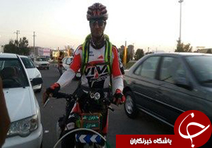 رکابزنی دوچرخه سوار مازندرانی به اقلید