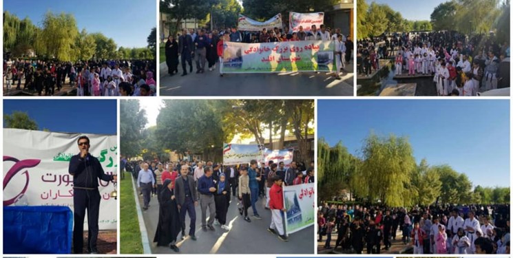 برگزاری همایش پیاده‌روی خانوادگی در اقلید