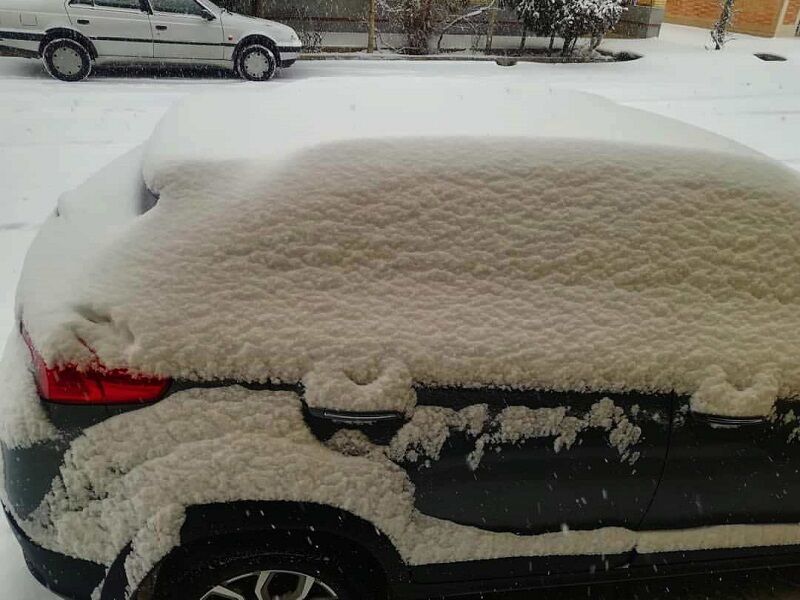 بارش بیش از ۲۰ سانتی‌متر برف در اقلید