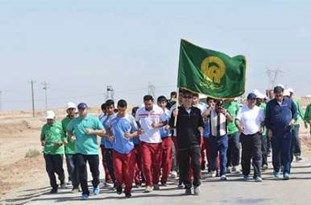 دوندگان طرح جاده ولايت وارد اقلید شدند